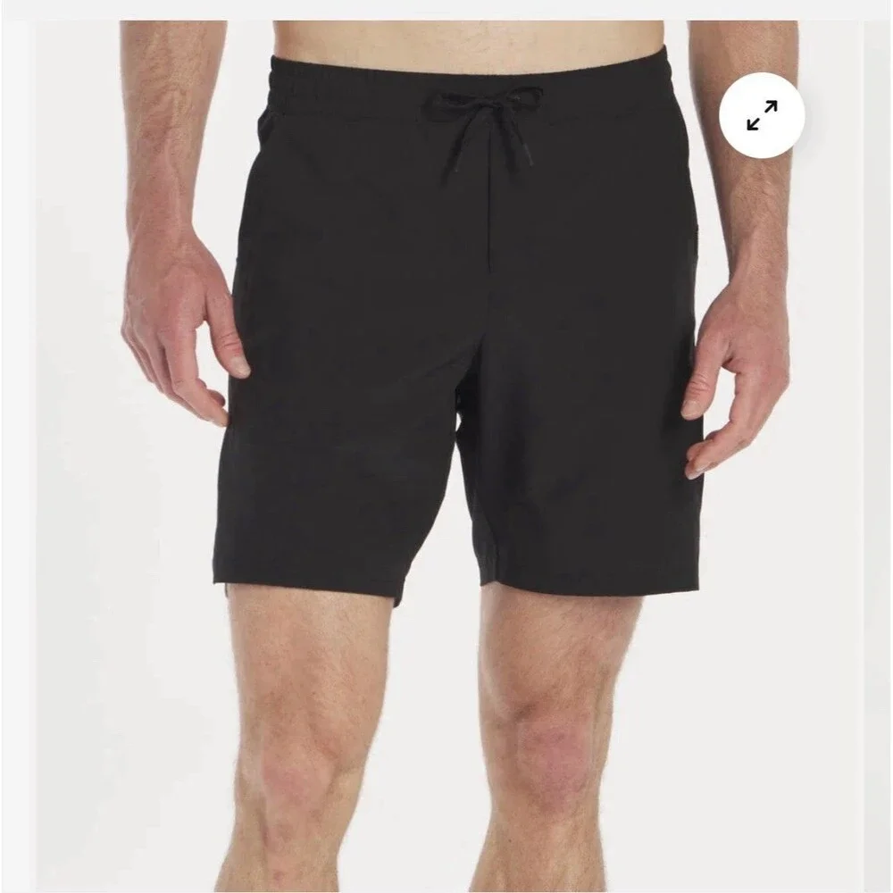 UNRL Training Shorts Men 2XL Black Performance Stretch Gym Workout Athletic Logo